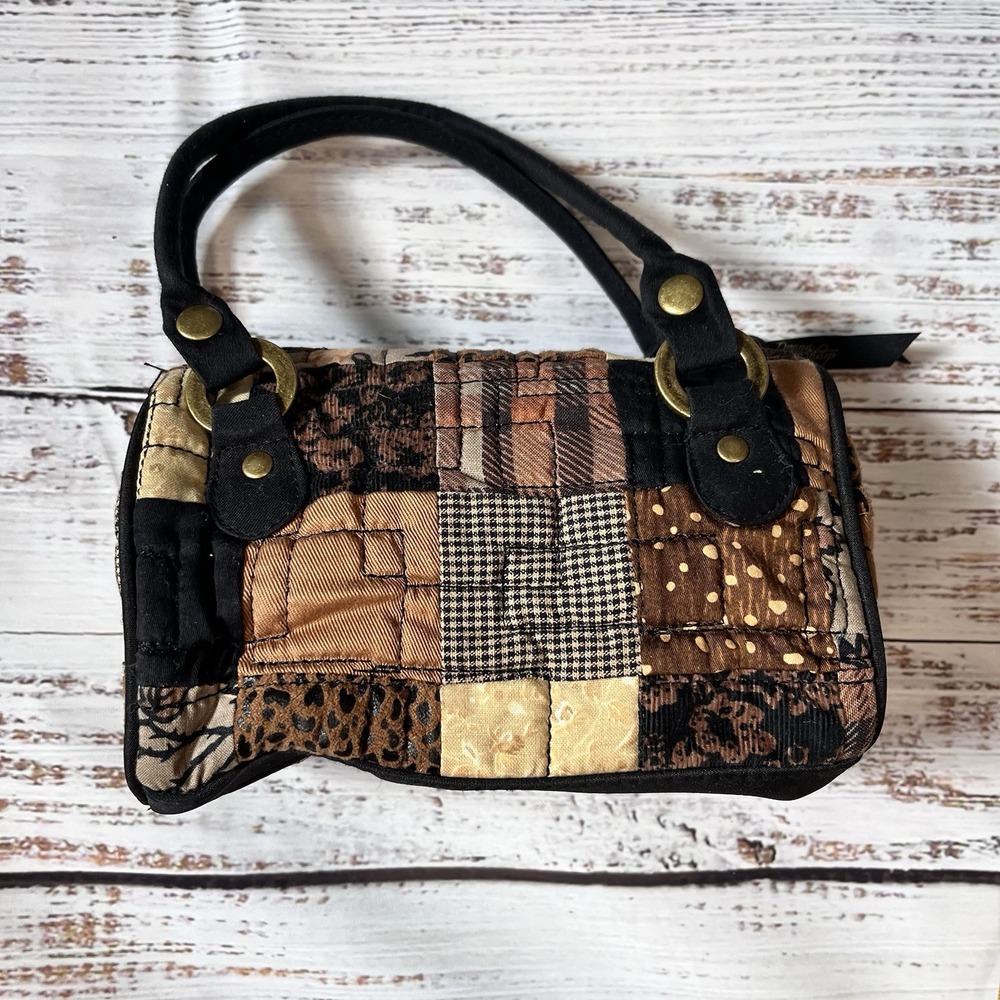 Donna Sharp Small Mini Quilted Patchwork Handbag … - image 4